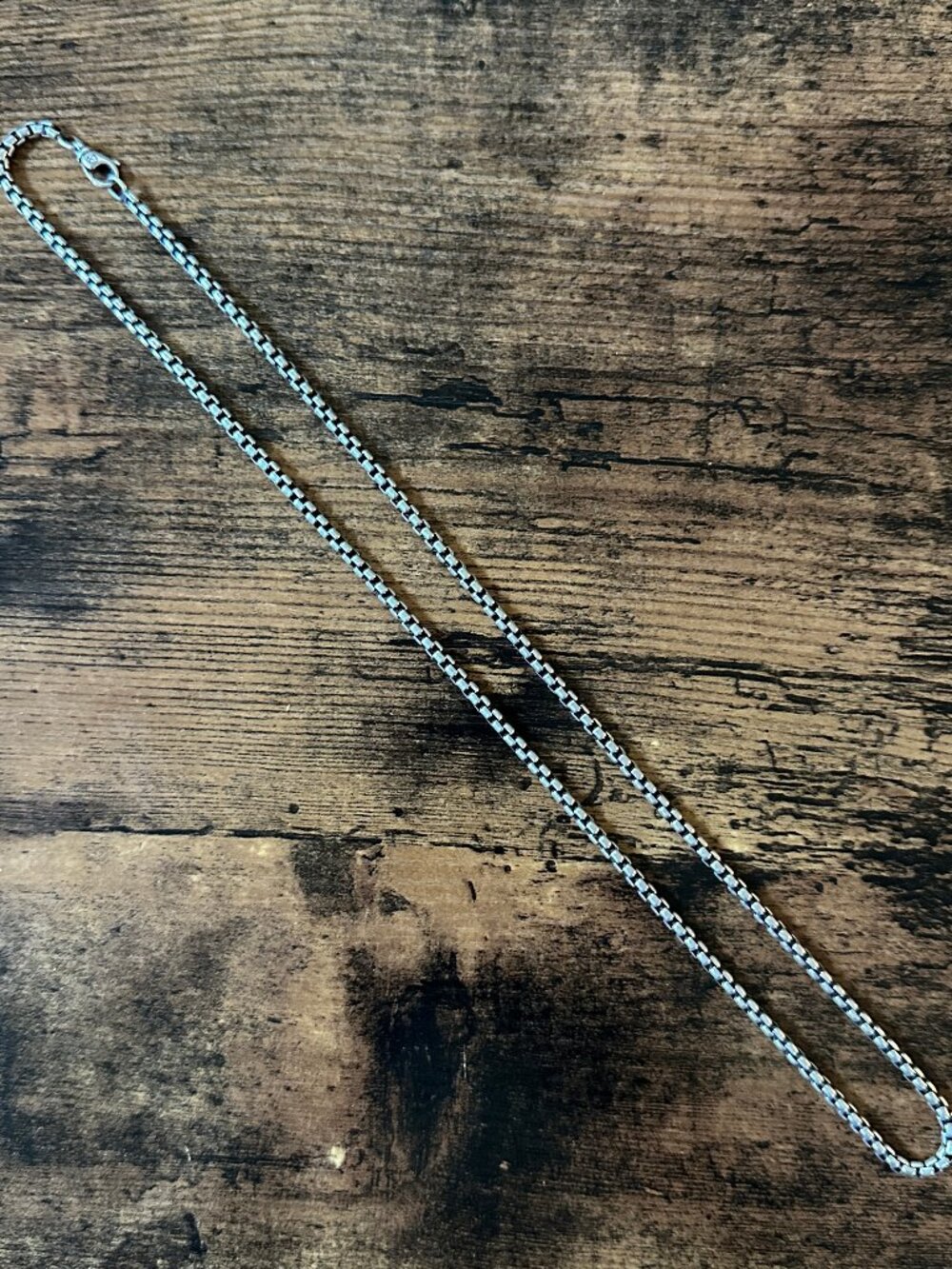 David Yurman Medium Box Chain Necklace in Sterling Silver - 3.6mm - 24"